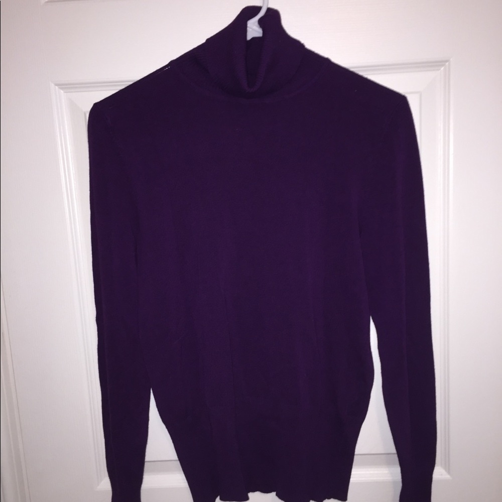 APT.9 purple turtleneck